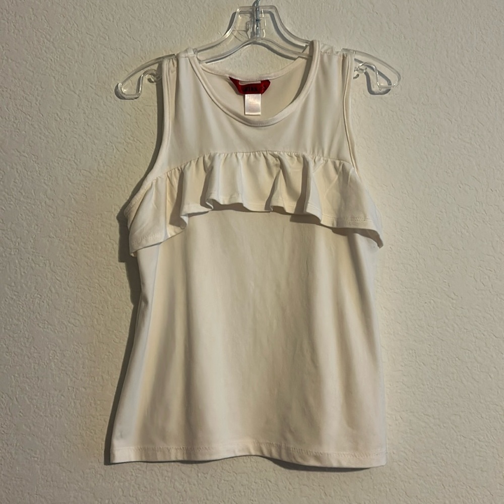 Sleeveless off-white top